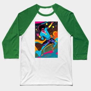 Retro Funky Man Dancing Baseball T-Shirt